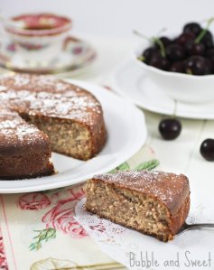 Looking for something different this Christmas?  Why not try a delicious flour-less Cranberry Nut Christmas Cake from Bubble and Sweet!